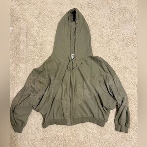 PINK Victoria's Secret Olive Bomber Jacket